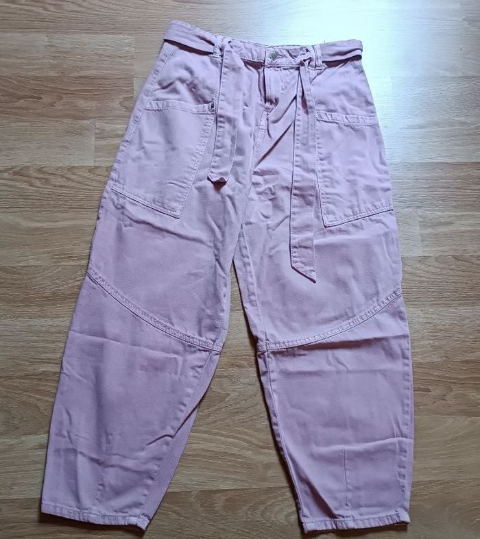 Pantalon rose foncé Promod 40