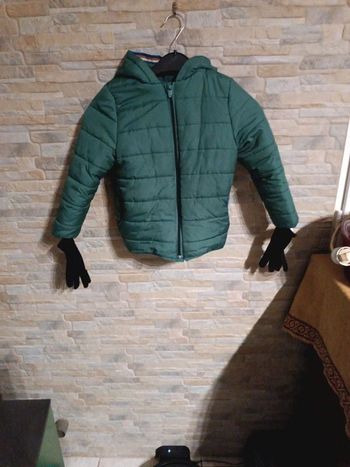 Blouson à capuche vert bouteille Kiabi 6A
