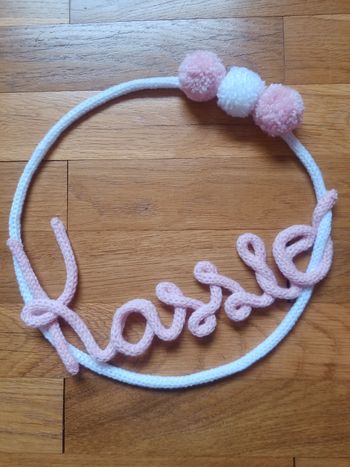 Création/mot prénom en laine