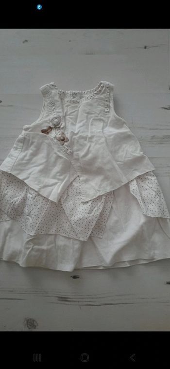 Robe 12 mois Catimini écru