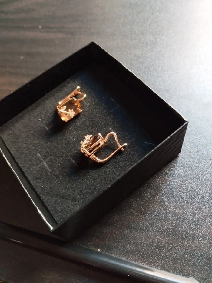 Boucles d'oreilles vintage avec coffret cadeau - photo numéro 6