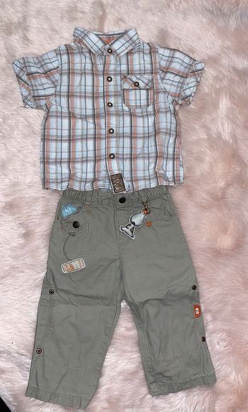 Ensemble chemise pantalon tape à l’œil