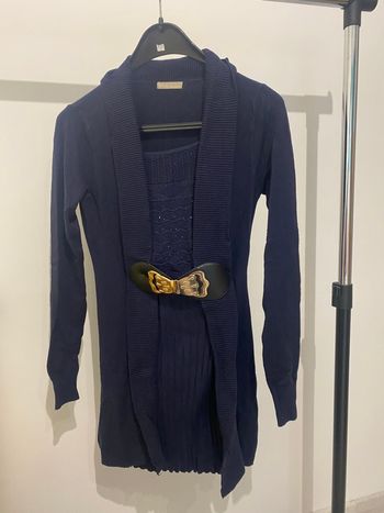 Robe pull tunique marine