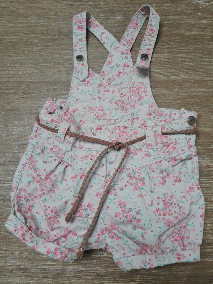 Salopette short motif liberty