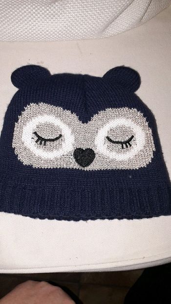 Bonnet marine et doré taille 12 mois