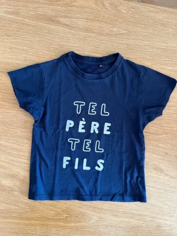 T-shirt Tel Père Tel Fils 4 ans