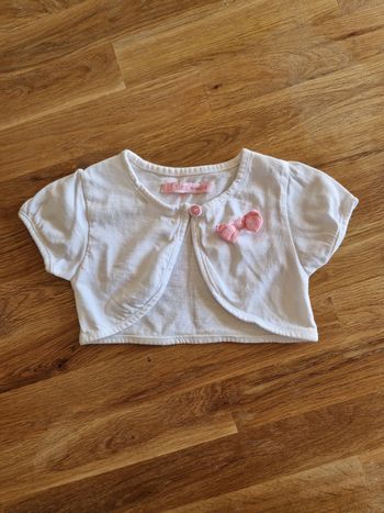 Gilet boléro en très bon état taille 18mois