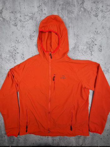 Imperméable à capuche L.L. Bean orange – Taille L Hommes (mesures en photos)