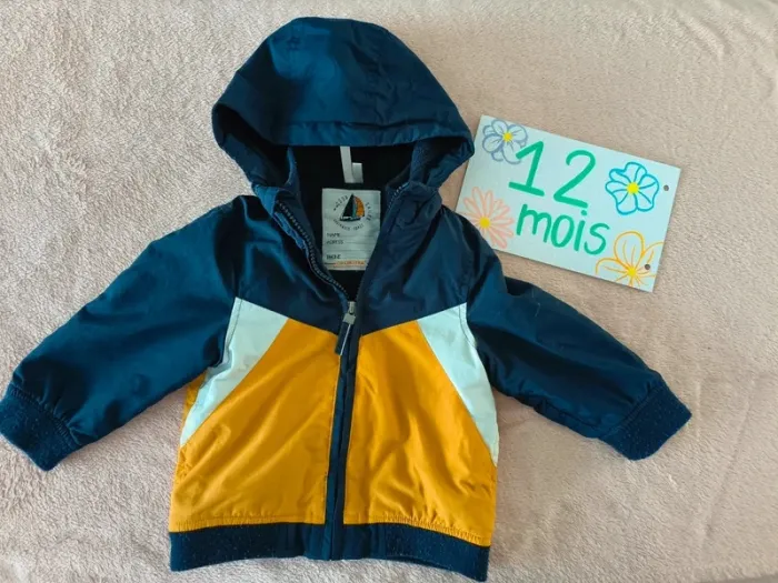 Veste coupe vent bébé 12 mois