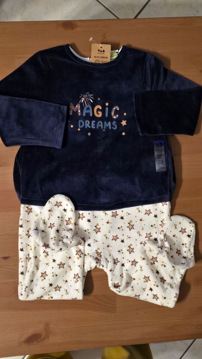 (Neuf non porté) pyjama doux et chaud 23mois garçon - photo numéro 2