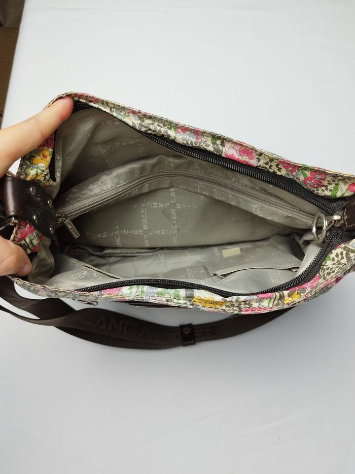 Sac à bandoulière Lancaster tissu fleuri - photo numéro 4