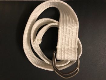 Ceinture blanche mixte T unique NEUVE