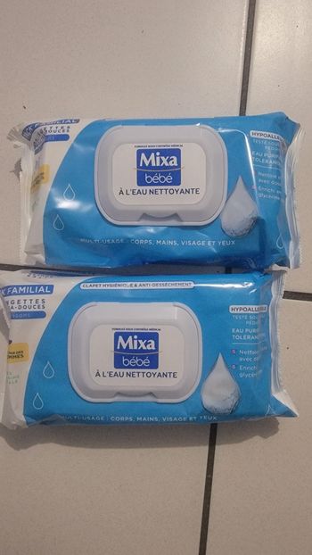 Lingette mixa bébé