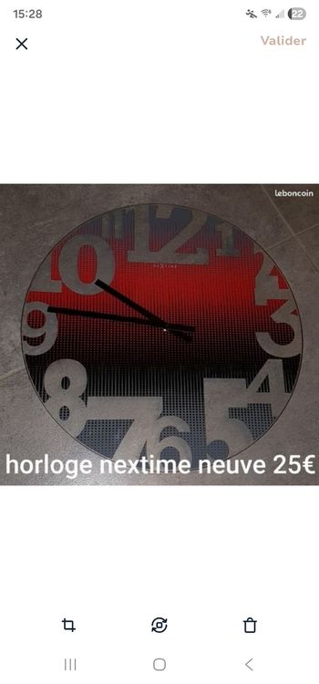 Horloge nextime 43 cm neuve 