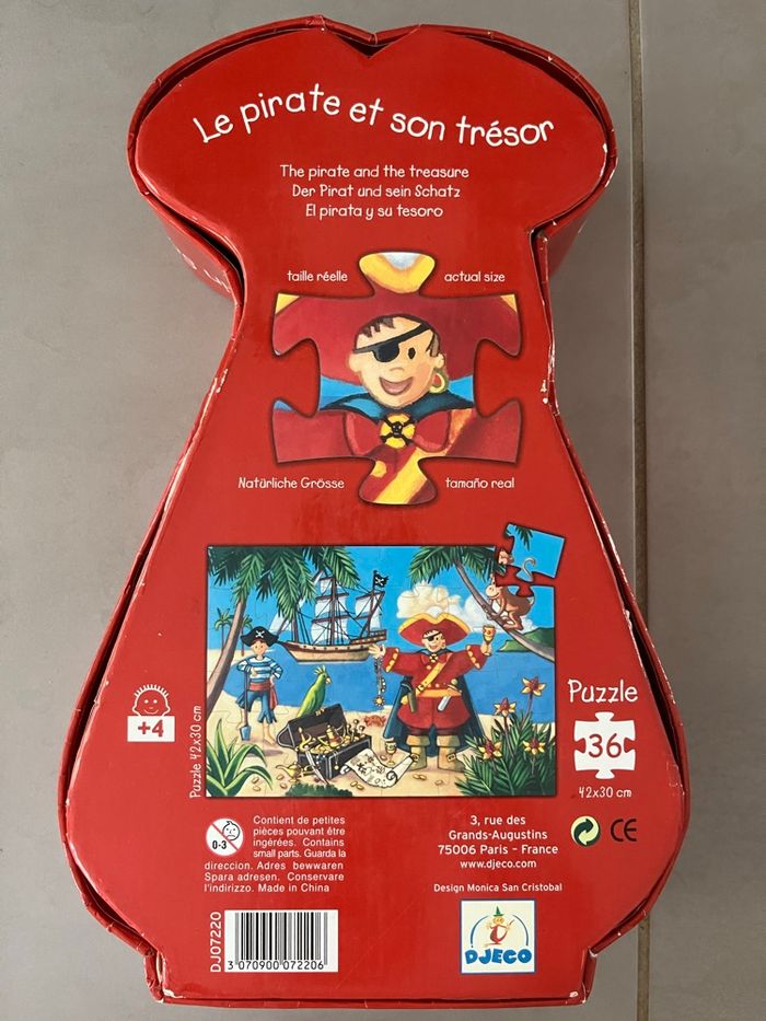 Puzzle Djeco Le pirate et son trésor - photo numéro 2