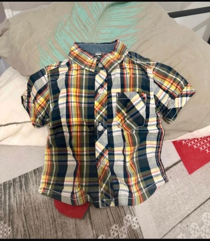 Chemise bb garçon MC 12mois🐼