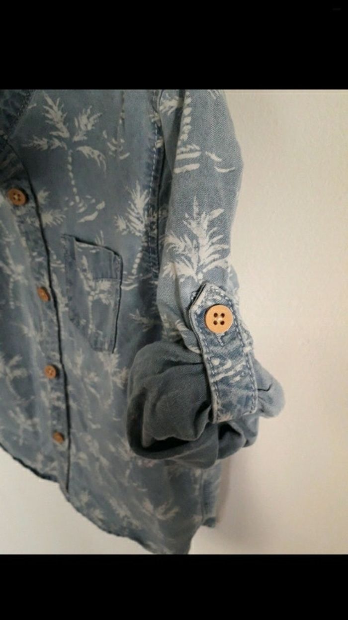Chemise jeans Zara 12-18mois - photo numéro 2