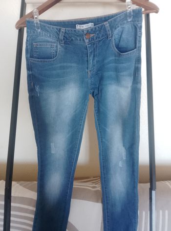 Jeans femme Gémo effet usé t36