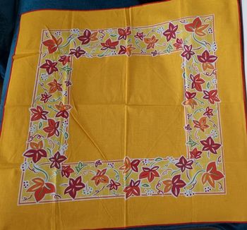 Nappe carrée Solaya orangée