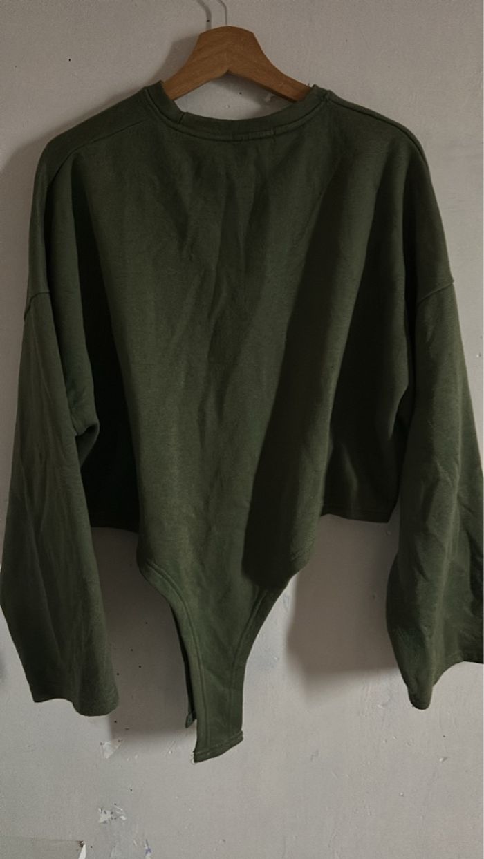 Pull femme vert kakis - photo numéro 4
