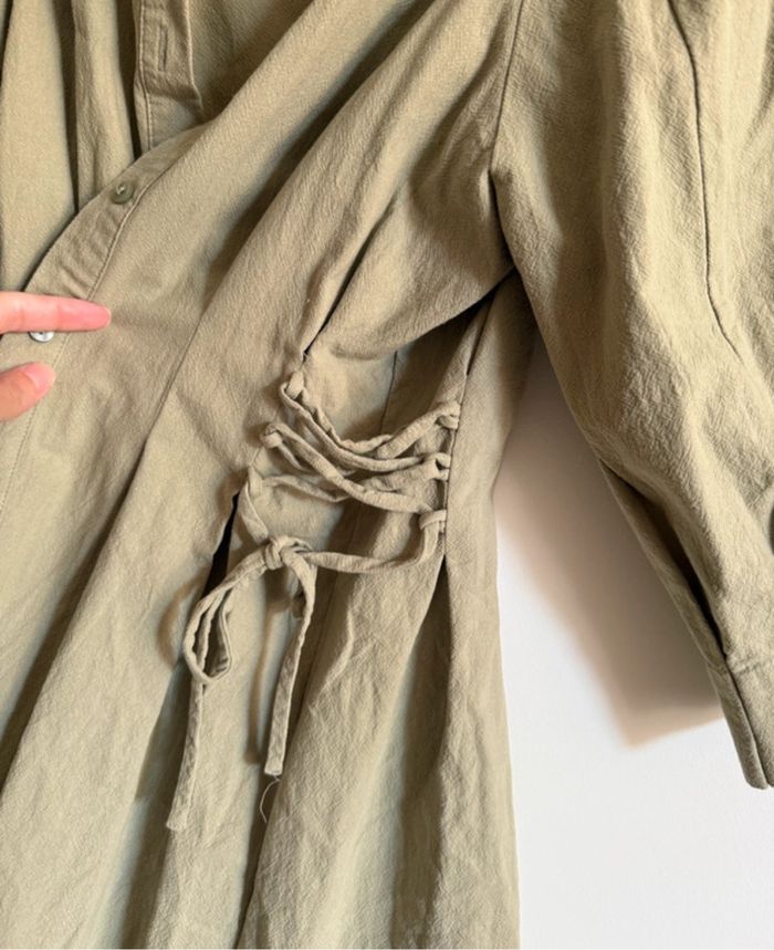 Robe courte kaki - Zara - photo numéro 4