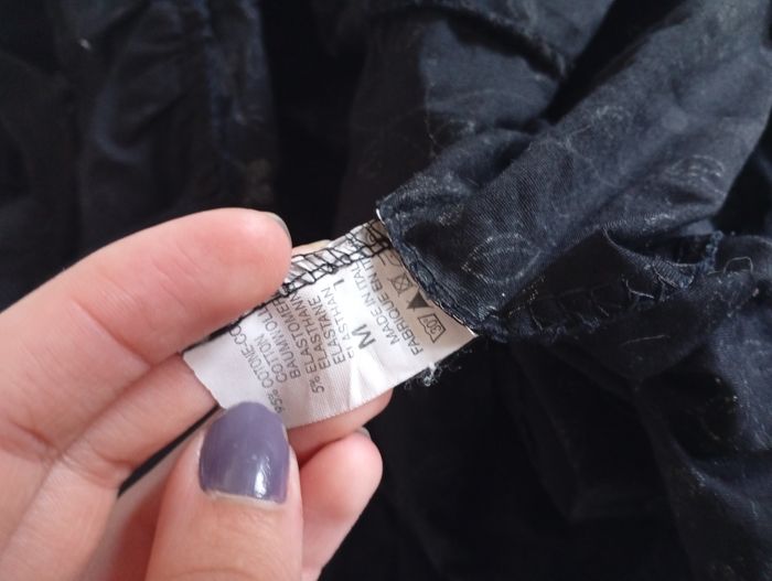 Robe noire florale – Noir & blanc – Taille M – Bretelles réglables - photo numéro 6