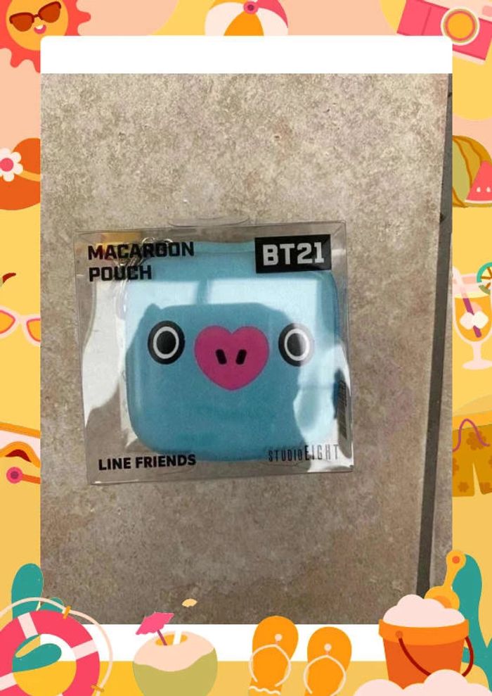 Macaron pouch Mang BT21 porte monnaie