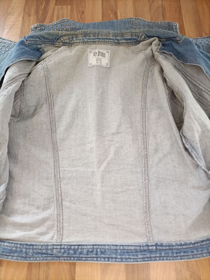Veste perfecto Jean bleu Kiabi 42 - photo numéro 6