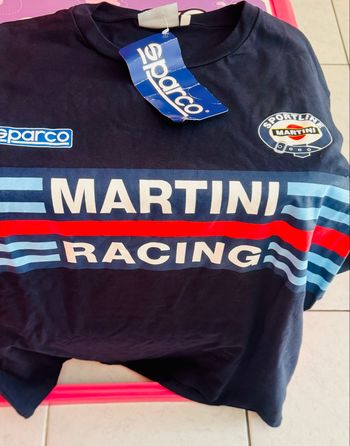 T-shirt Martini Racing , bonne qualité Sparco , Neuf 🌸🌺
