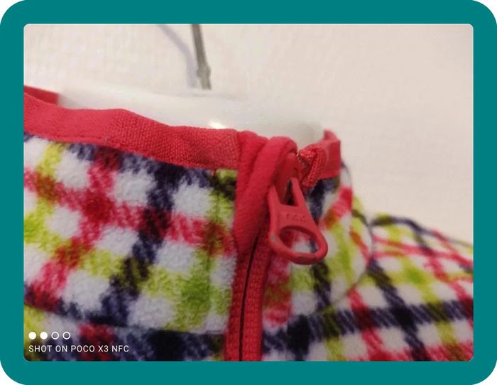 Veste polaire vichy 6 ans Quechua Decathlon fille - photo numéro 4