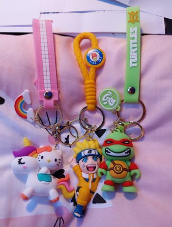 Porte-clés naruto,hello kitty, tortue ninja