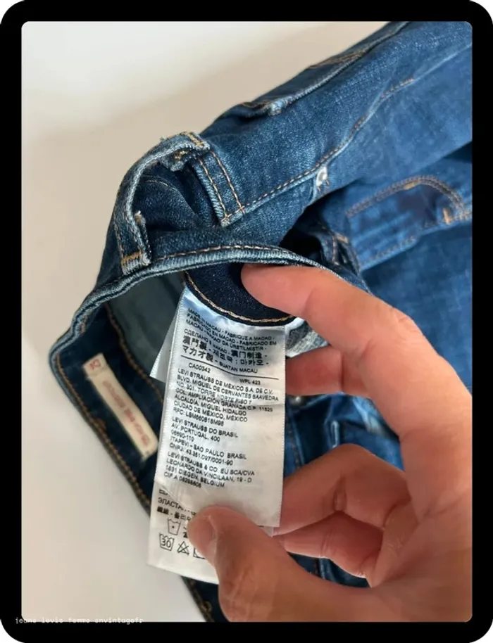 Jean Levi's Femme 725 High Rise Bootcut Marine | W25 L30 FR36 | Très Bon État | BP84 - photo numéro 6
