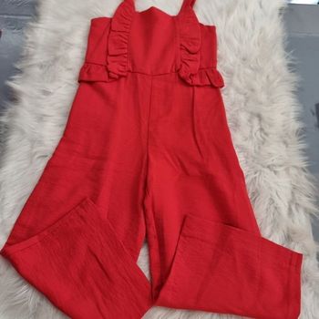 ⚘️🌺😍🤩 sublime Combinaison pantalon  à bretelles 7 ans fille ⚘️🌺🤩😍