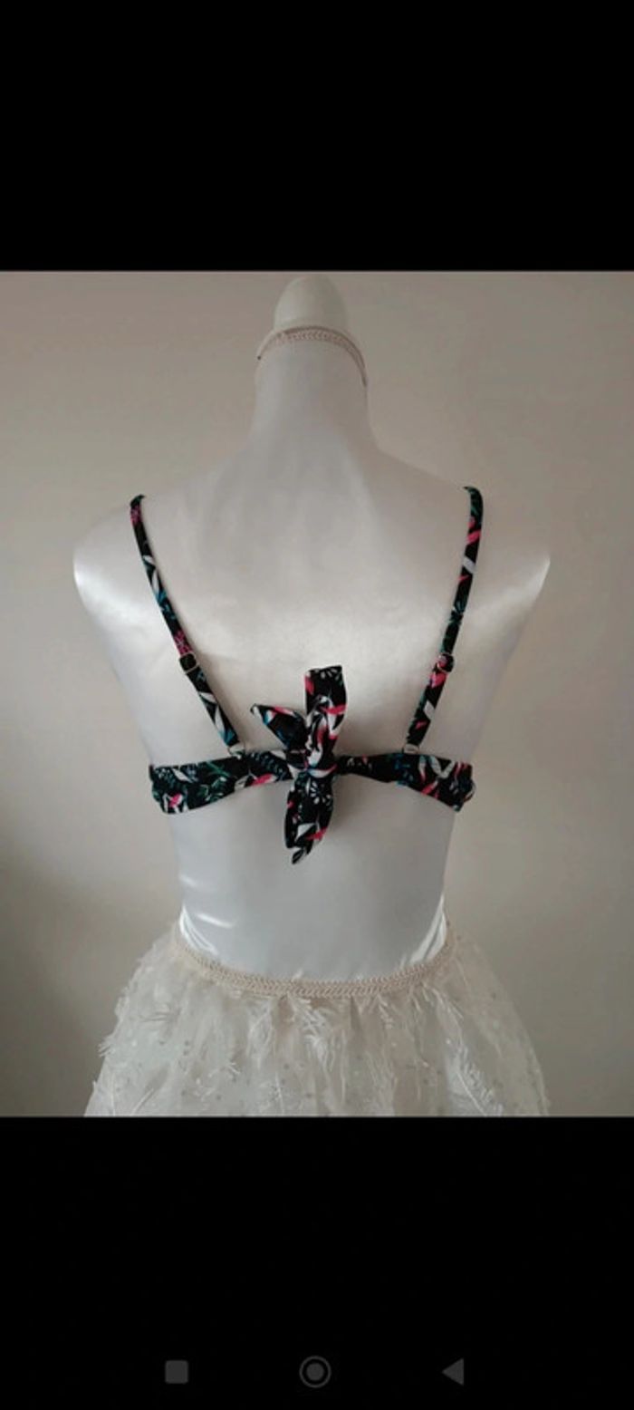 Haut maillot de bain 2 pièces fleurie - photo numéro 7