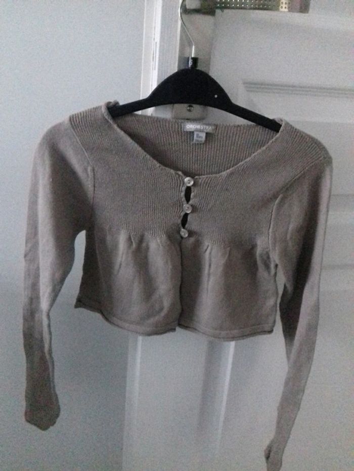 Gilet court à manches longues