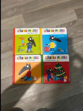 Lots de 4 livres petit loup Auzou éveil