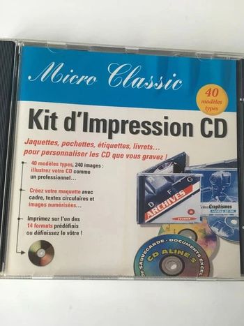 Logiciel Kit d'impression CD