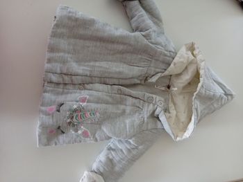 Petit manteau à capuche meltonne toutes saison