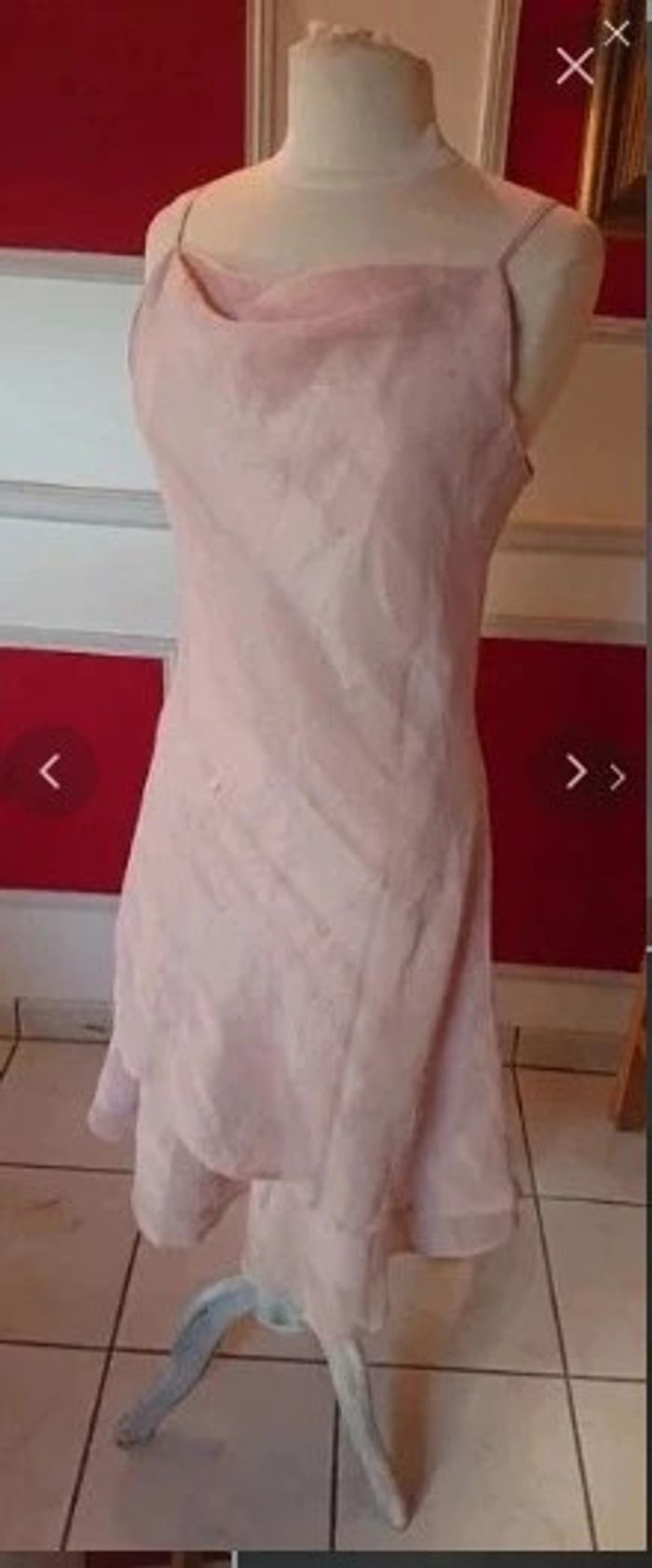 Robe rose chique été gardénia t 40 42 - photo numéro 2