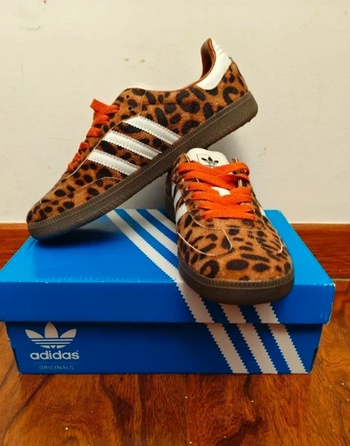 Adidas Samba Preloved Léopard Rouge 38.5