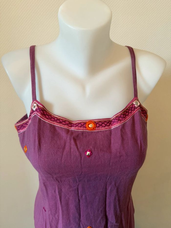 Robe vintage violette en bon état taille 38 - photo numéro 3