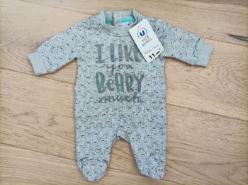 Pyjama neuf prématuré gris