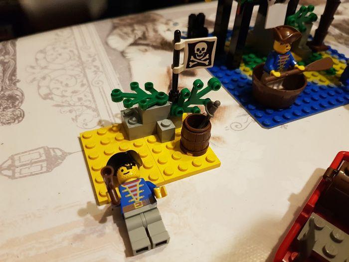 Lot x4 Lego pirate vintage 6260 Shipwreck island 6257 Radeau 6247 Bounty boat 1696 Lookout - photo numéro 4