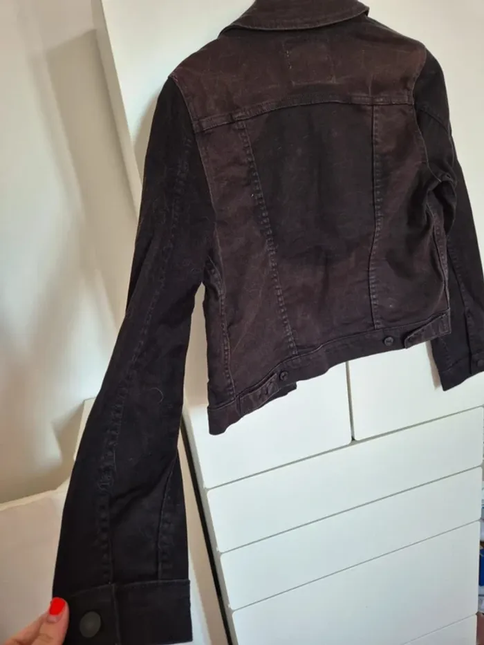 Veste en jeans LEVI'S authentique taille S noir - photo numéro 14