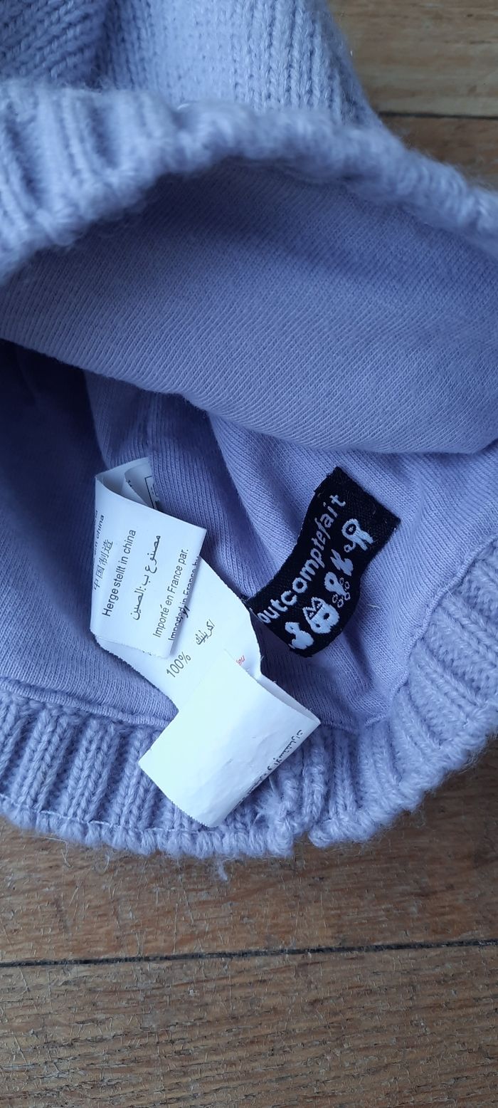 Bonnet mauve 1/2 ans - photo numéro 3