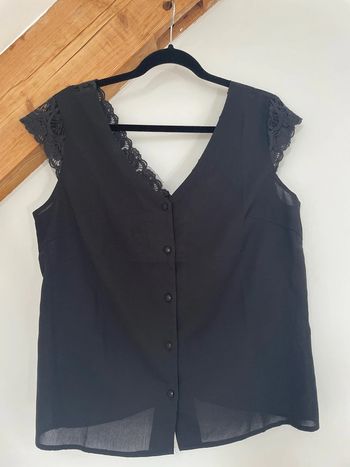 Blouse dos dentelle