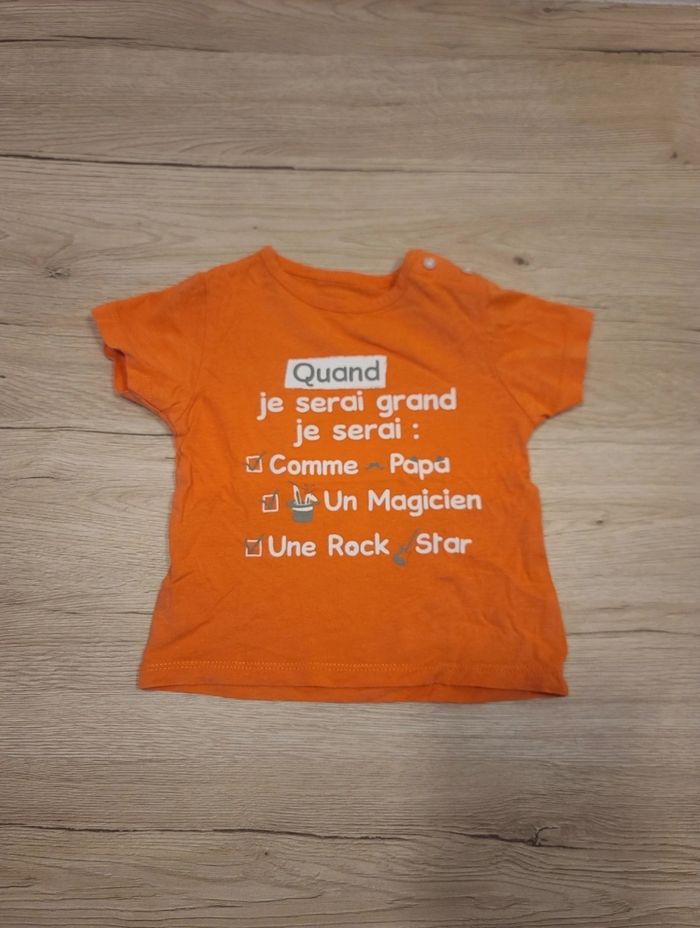 Tee-shirt manches courtes 18 mois