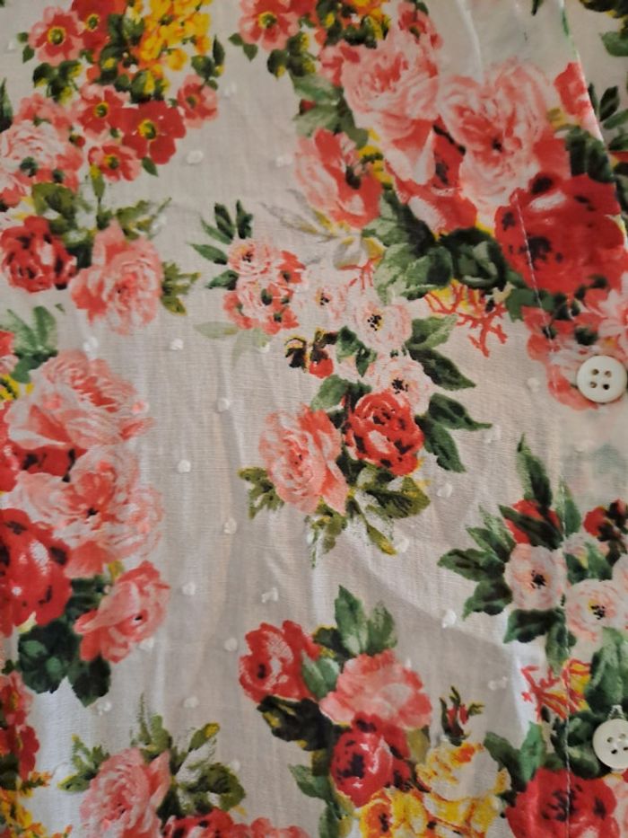 Robe chemise fleurie Sézane - photo numéro 3