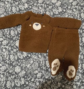 Ensemble ourson Chaud pilou pilou