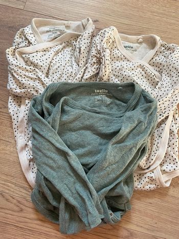 Lot de 3 bodys manches longues lupilu 6-12mois